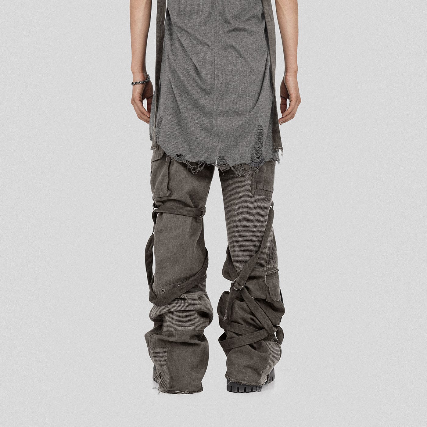 Scavenger Heavyduty Multi-Pockets Striped Cargo