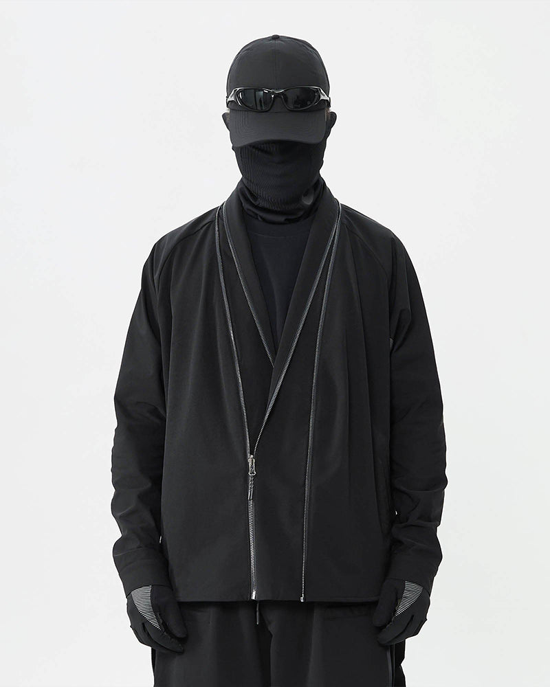 Tactical Kimono Mesh Spliced Jacket