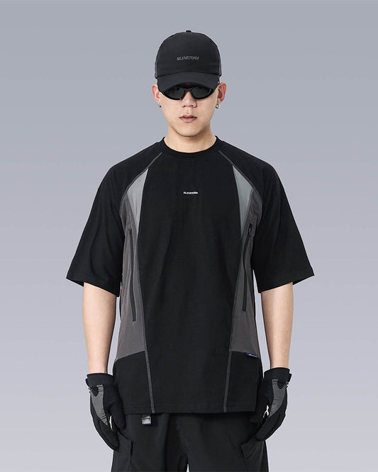 Paneled Multi-Pocket T-Shirt