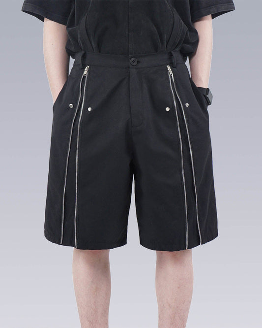 Center-Zip Utility Shorts