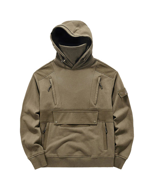 Tactical Multi-Pocket Mask Hoodie