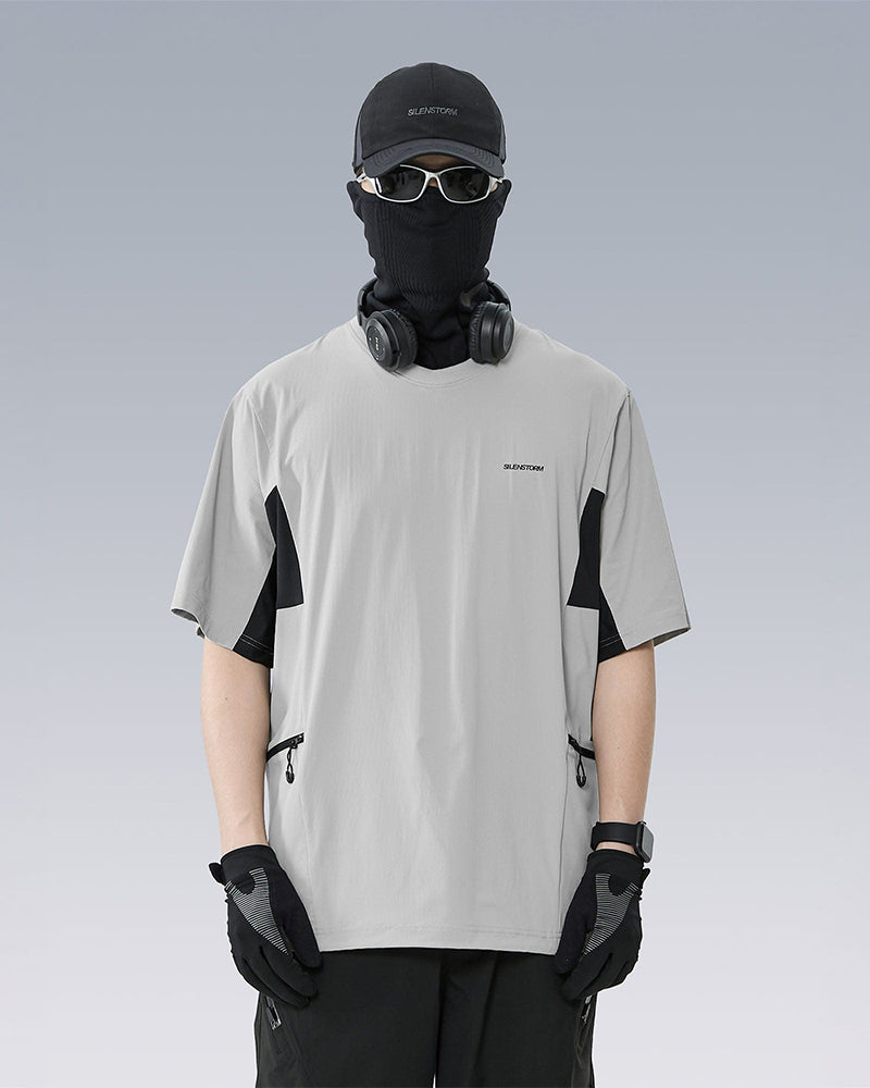 Tech Panel Drawstring-Hem Quick-Dry T-Shirt