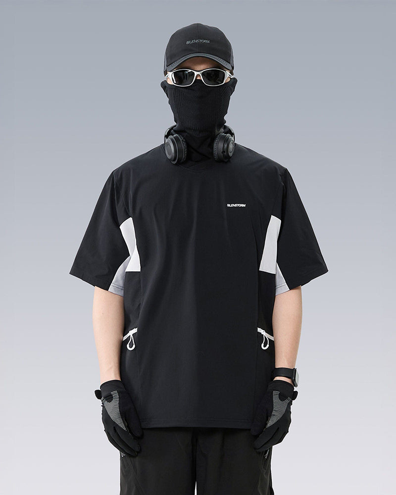 Tech Panel Drawstring-Hem Quick-Dry T-Shirt