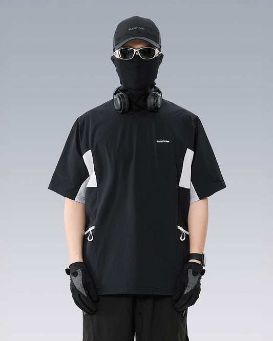 Tech Panel Drawstring-Hem Quick-Dry T-Shirt