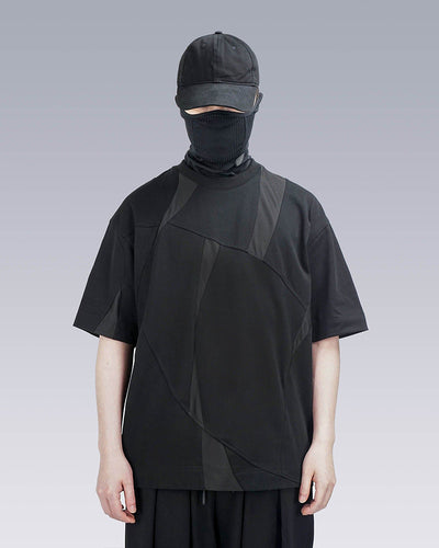 Asymmetrical Mesh Deconstructed T-Shirt