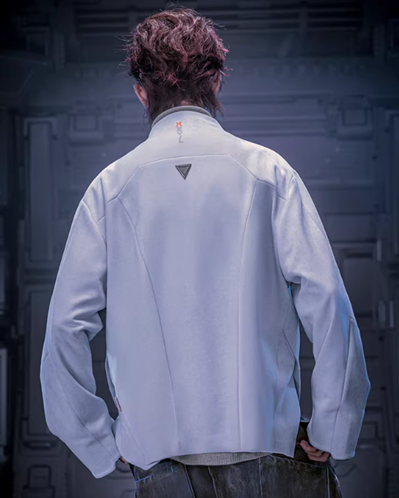 Cyberpunk Outfits Unisex Suede Minimalist Future Jacket