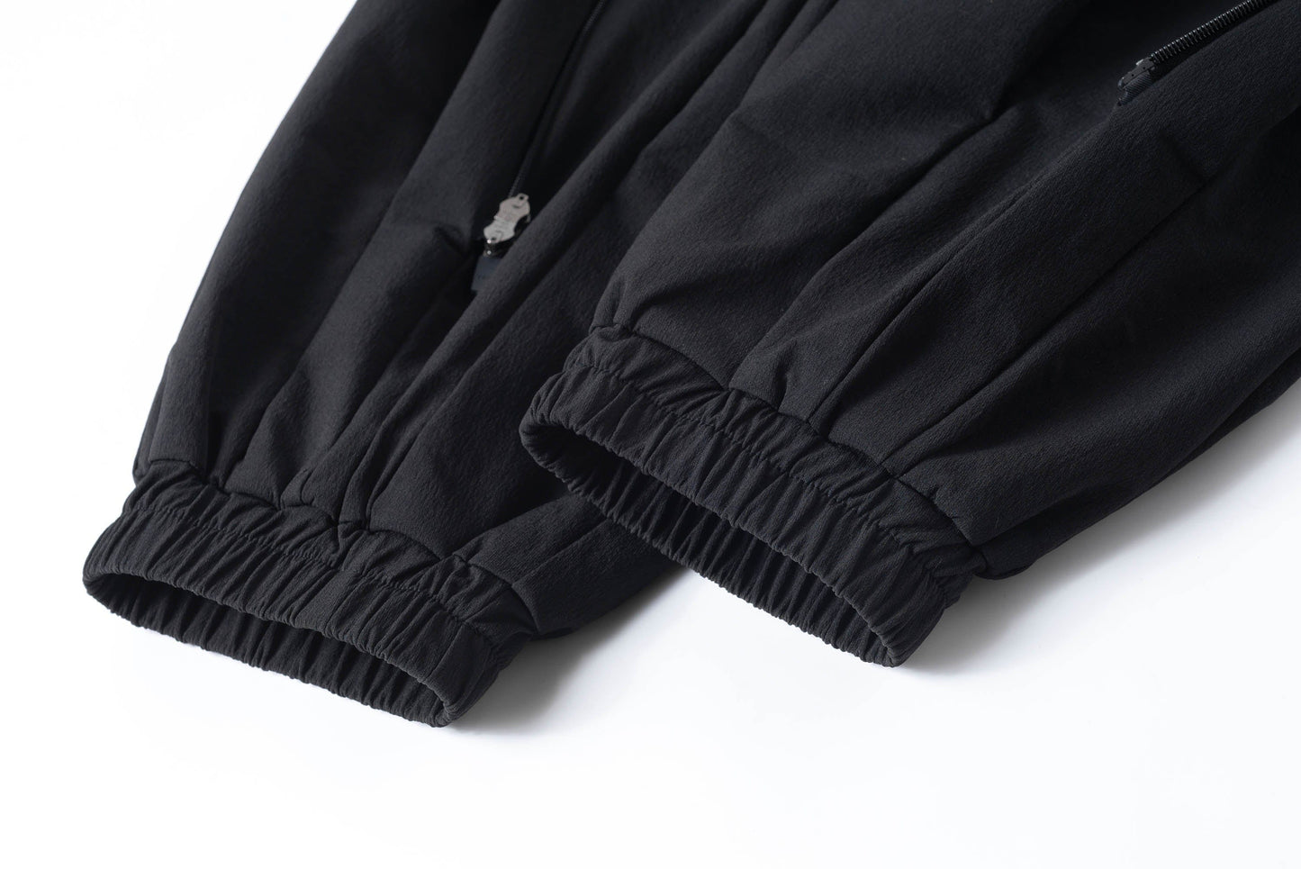 Double-Zip Wide-Leg Jogger Pants