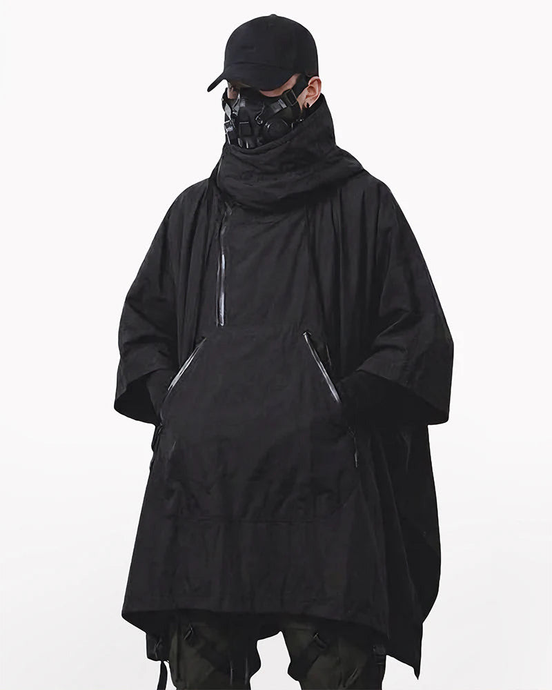 Techwear Loose-Fit Batwing Waterproof Cape Coat