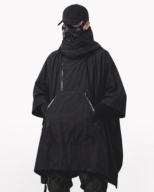 Techwear Loose-Fit Batwing Waterproof Cape Coat