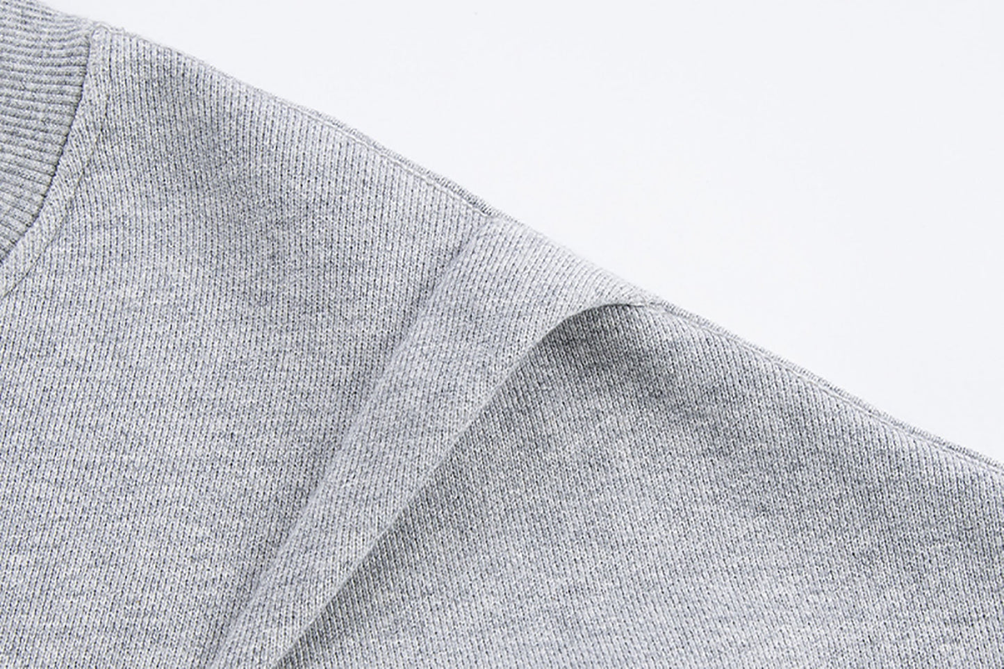 Pleated Panel Logo Embroidery Sweatshirt
