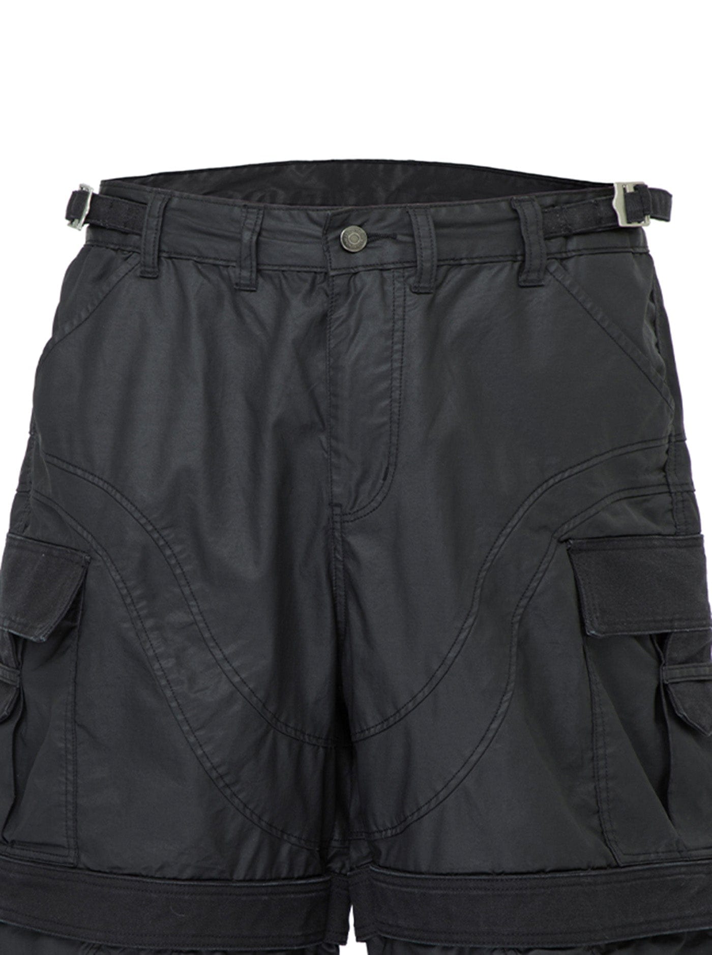 Spliced Big Pocket Waxed Shorts