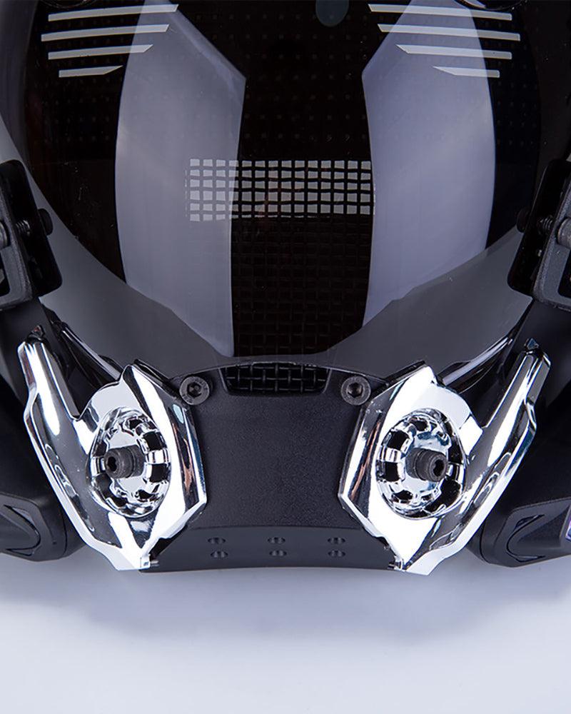 Rhythm Cyberpunk Helmet Mask ( Customizable Text And Image Available)