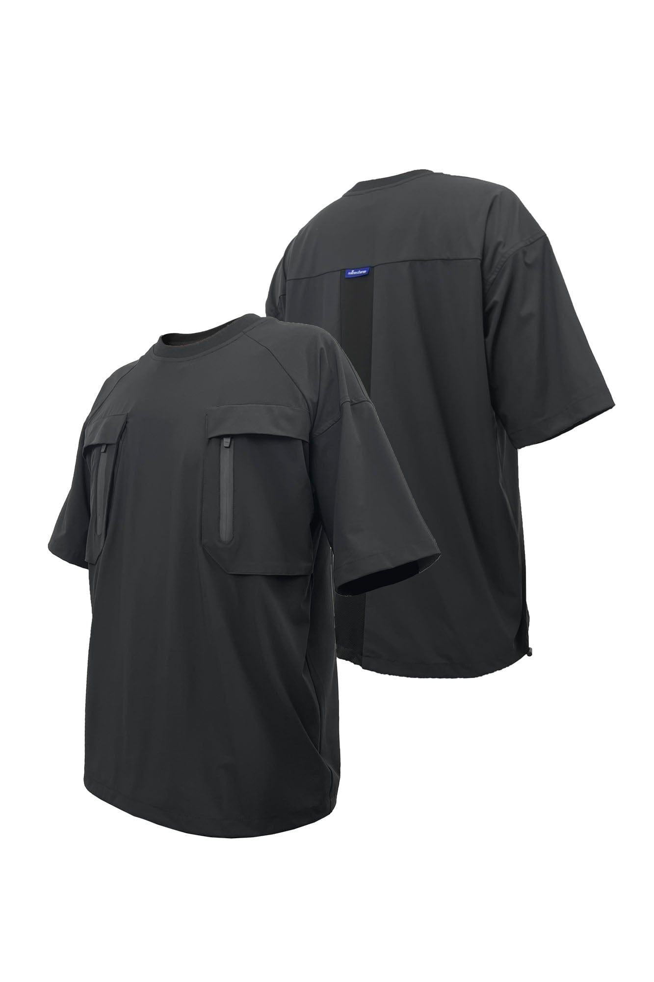 Tactical Mesh-Back Zip Pocket T-Shirt