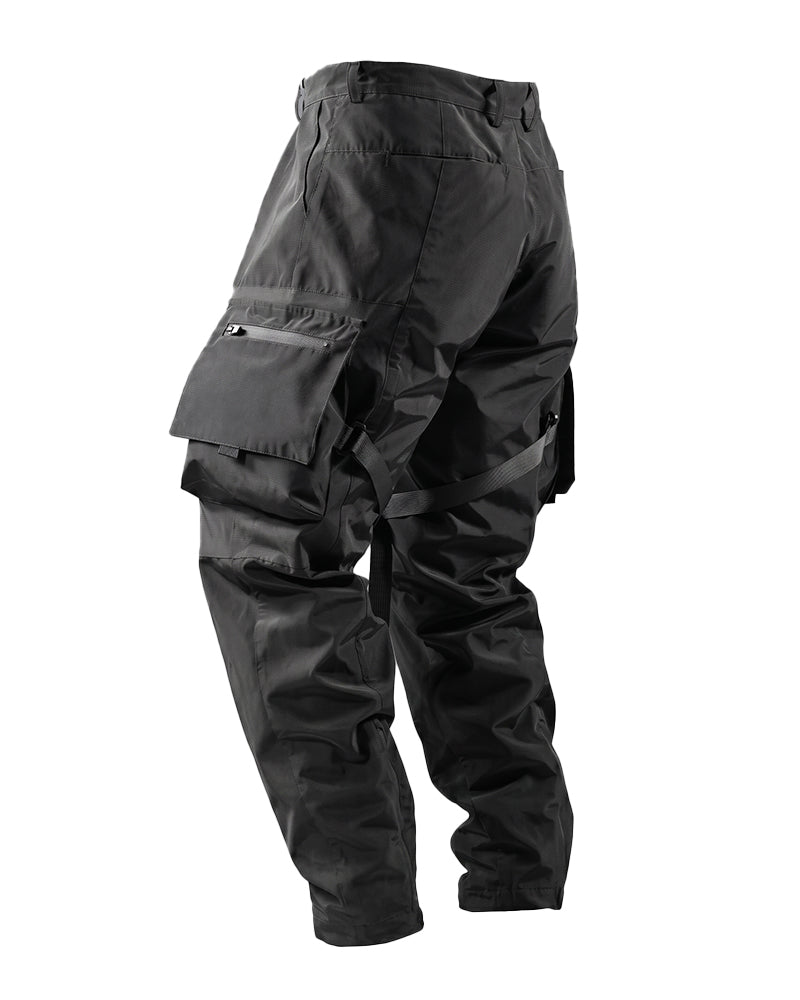 Dual-Mode Hard-Shell Urban Techwear Jogger Pants