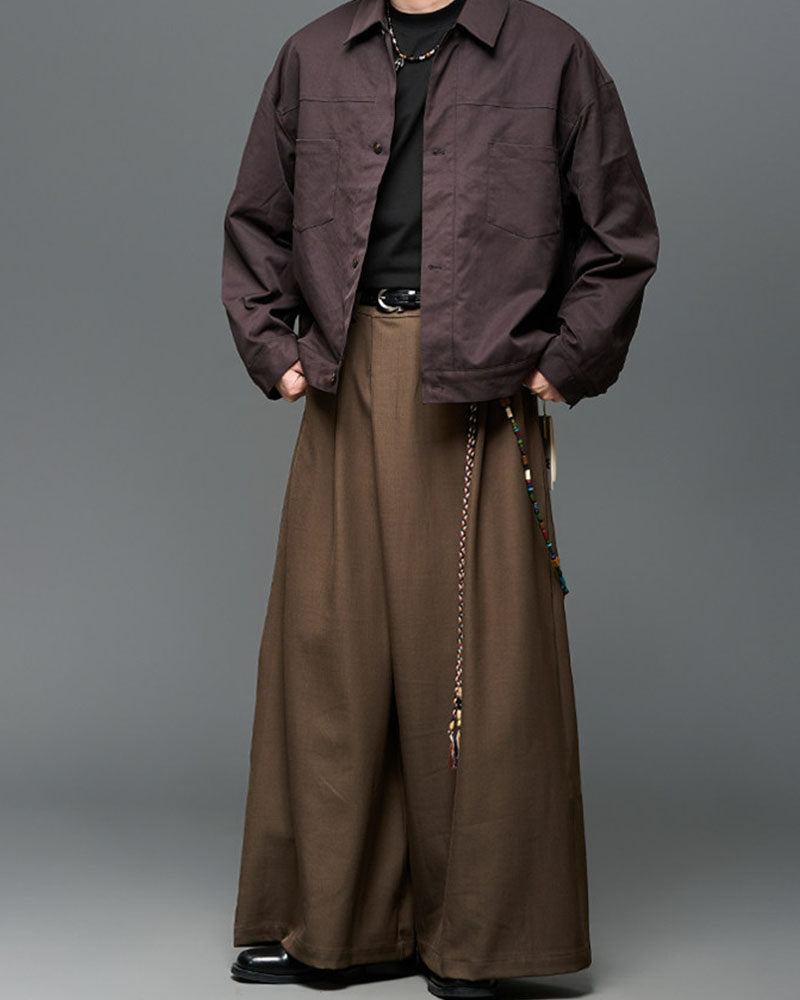 Modern Japanese Wide Leg Hakama Pants