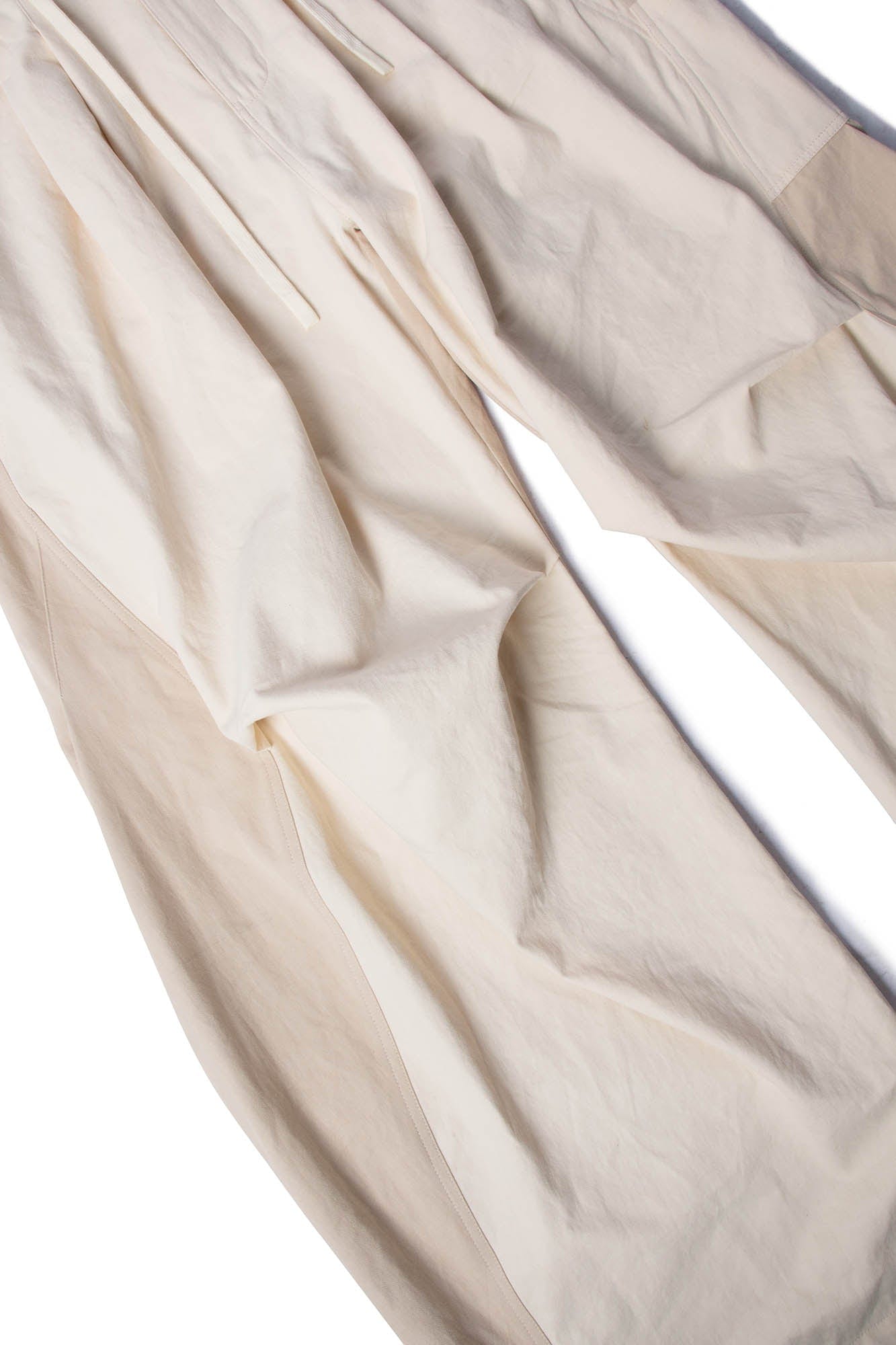 Spliced Crinkled Oversized Cargo Pants