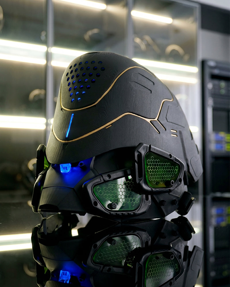 Futuristic Cyberpunk Helmet