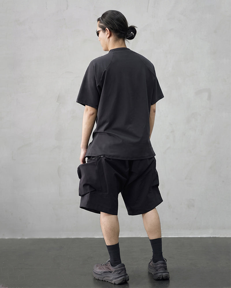 Multi-Pocket Water-Repellent Techwear Shorts