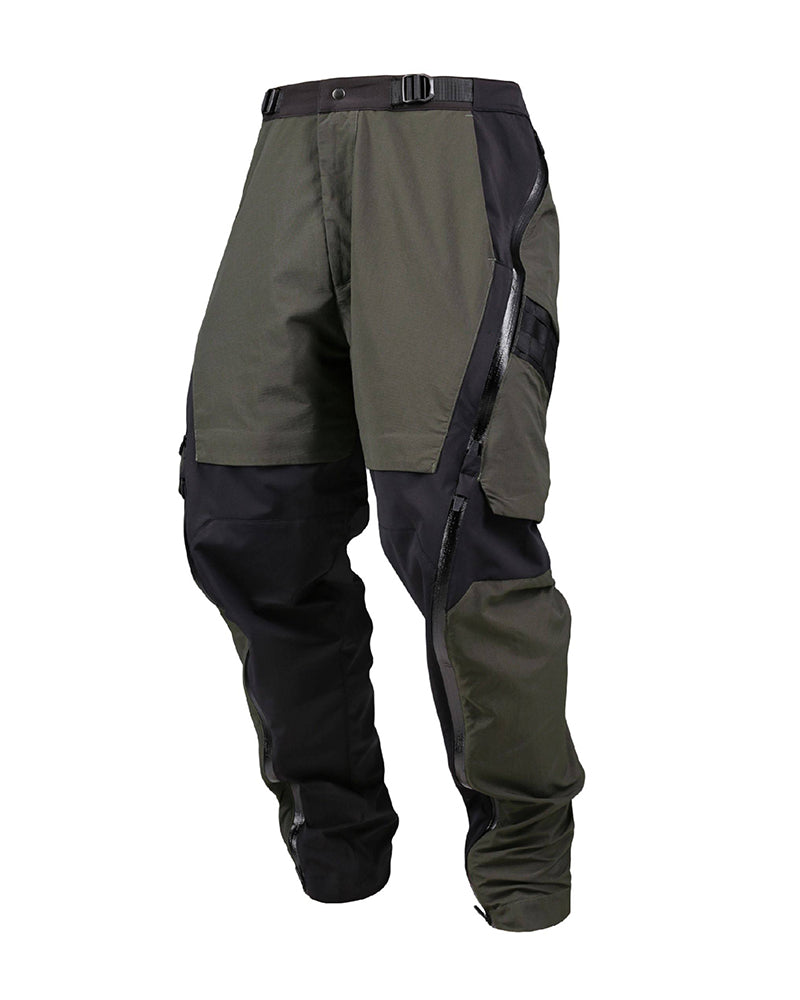 Dual-Mode Zippered Layered-Pocket Water-Repellent Techwear Pants