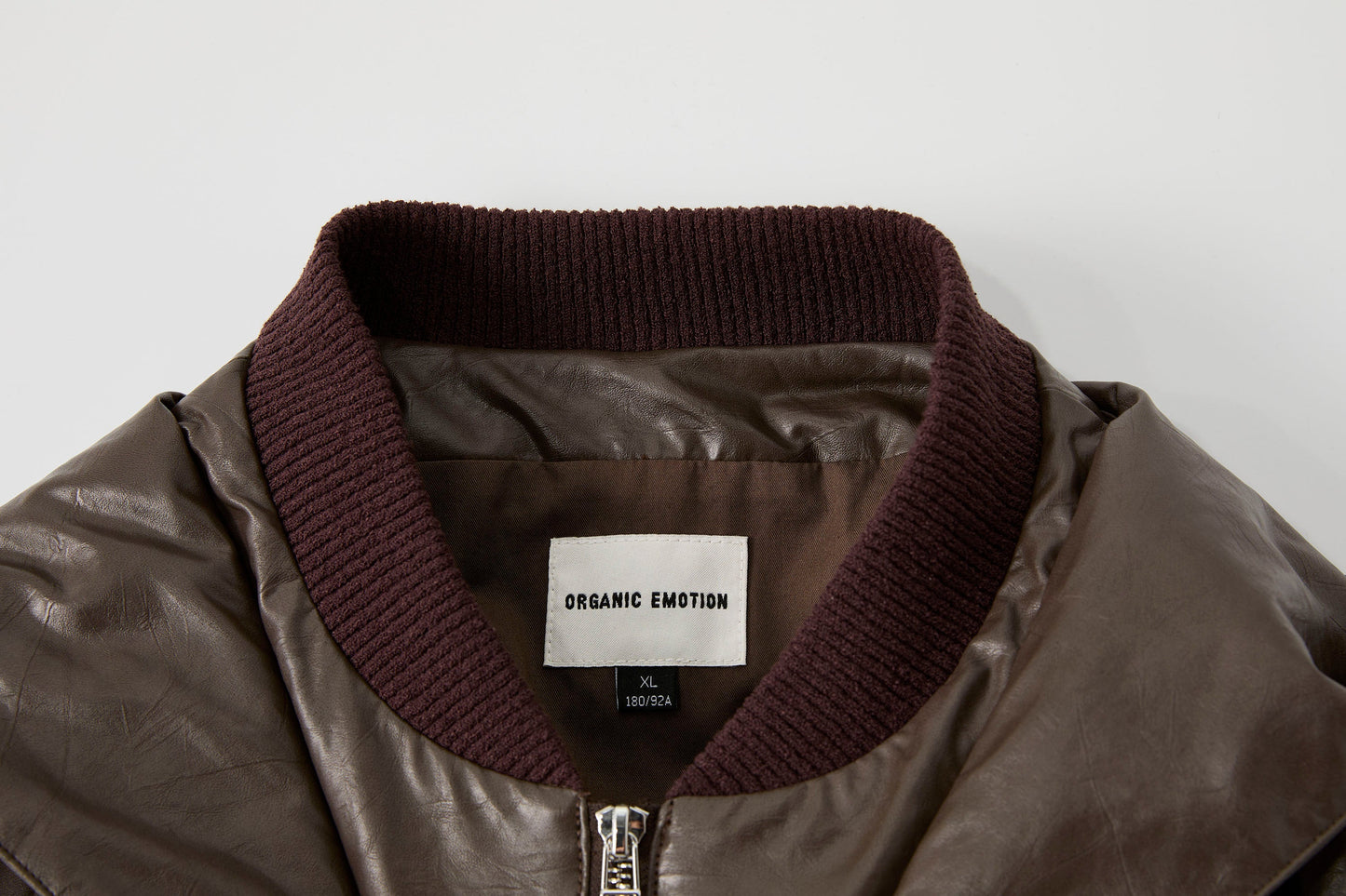 Deconstructed PU Oversized Puffer Jacket