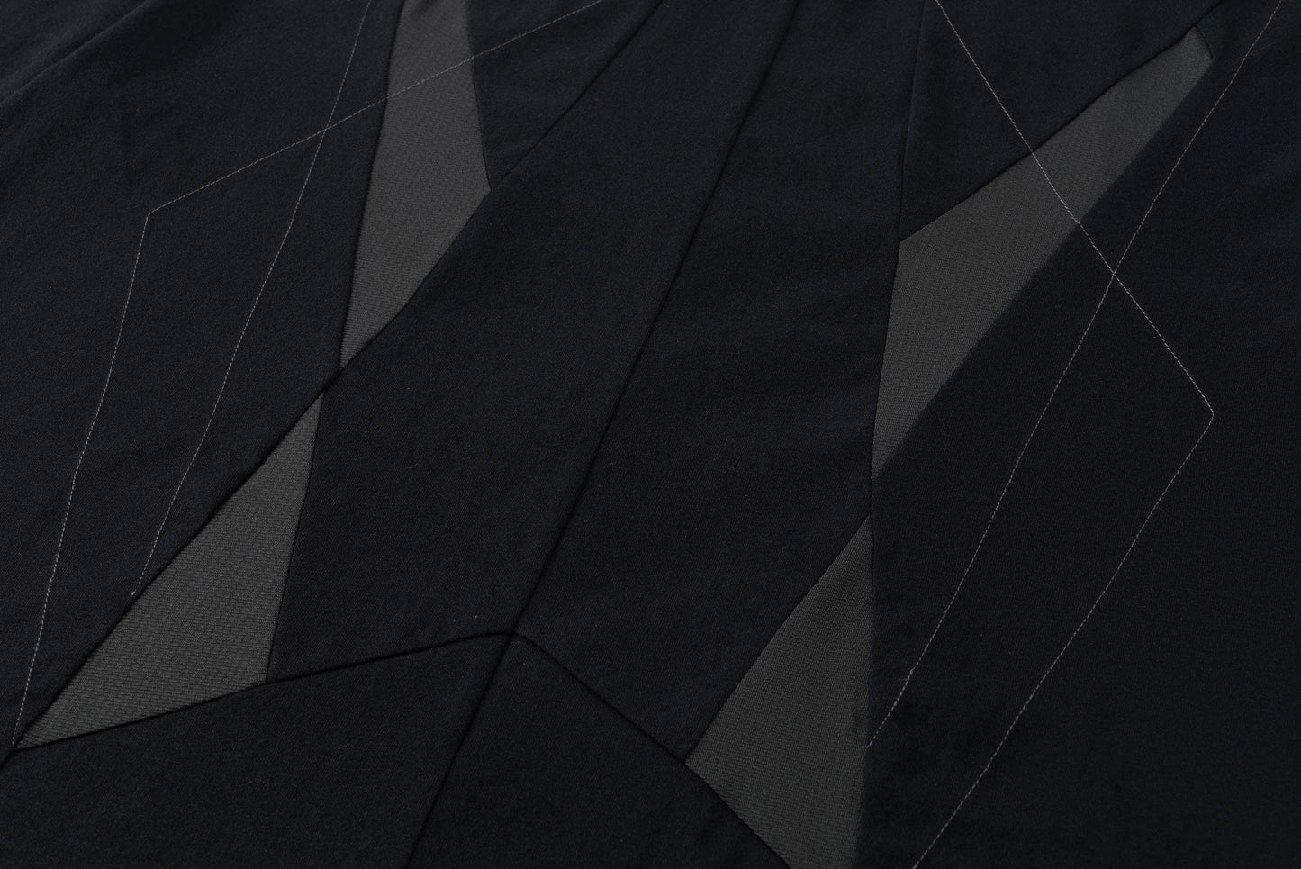 Geometric Spliced Mesh T-Shirt