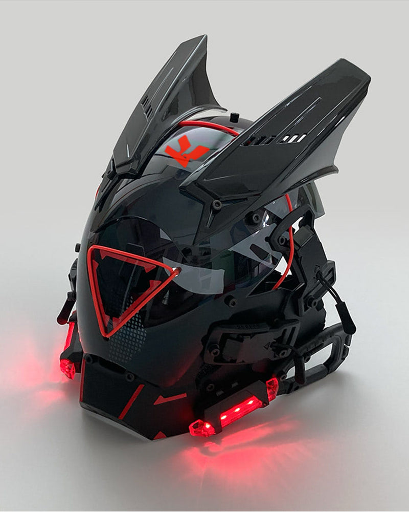 Cyberpunk Led Helmet Mask