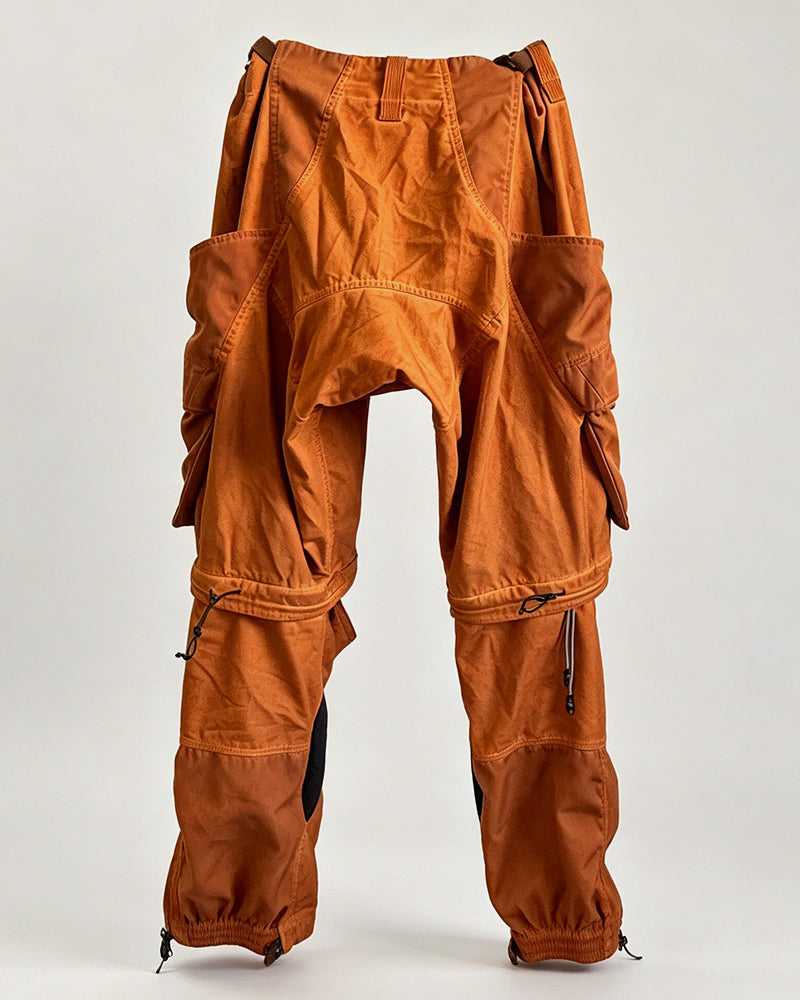 Wasteland 3D Pocket Distressed Convertible Cargo Pants