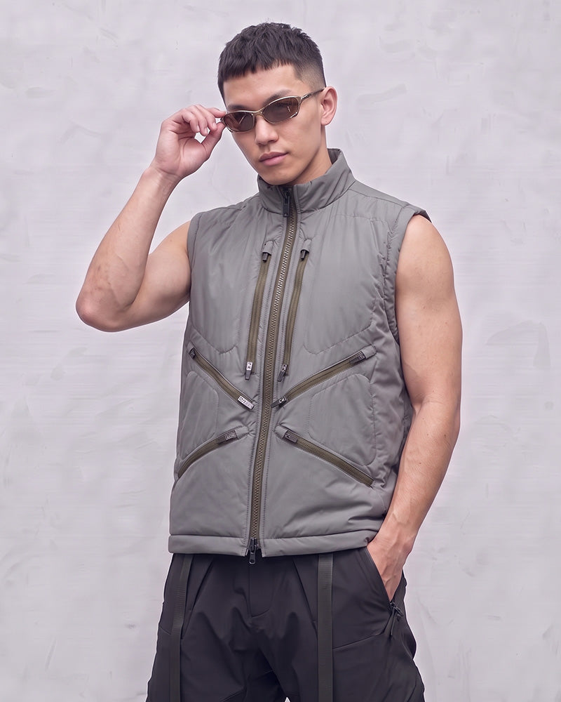 Multi-Pocket Windproof Insulated Techwear Vest