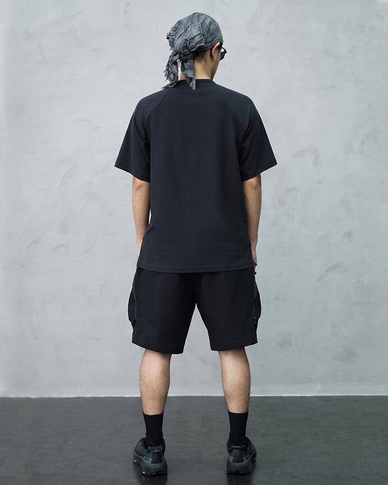 Multi-Pocket Water-Repellent Techwear Cargo Shorts