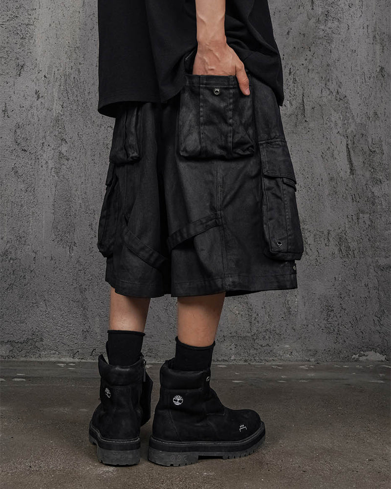 Bandaged Waxed Shorts