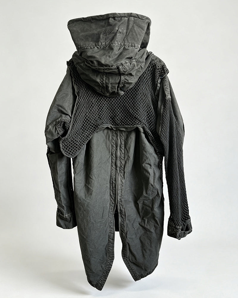 Wasteland Patchwork Distressed Dirty Wash Reversible Jacket