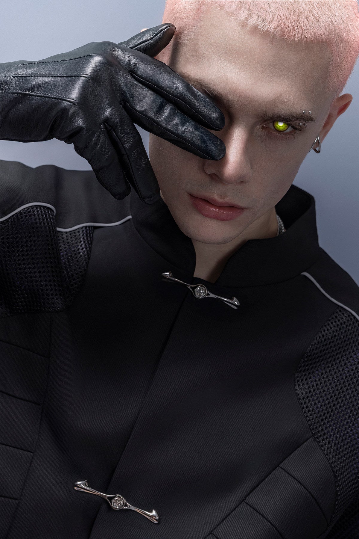 Cyberpunk Samurai Reflective Tang Suit Jacket
