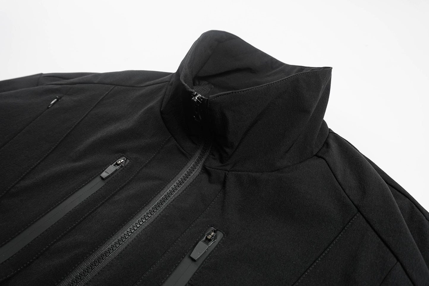 Double-Layer Multi-Pocket Stand Collar Jacket