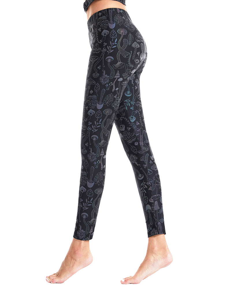 Reflective Rave Clothing Colorful Leggings