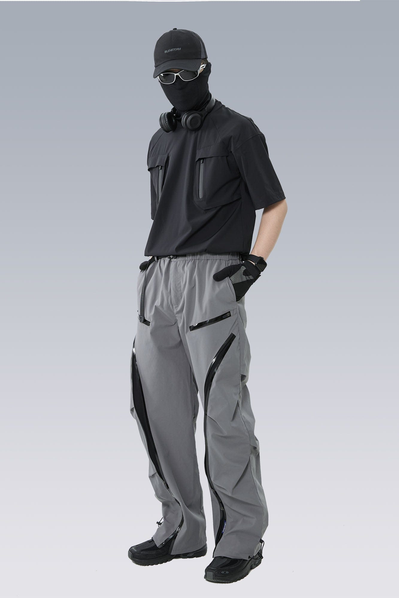 Arc-Zip Crinkled Water-Repellent Utility Pants