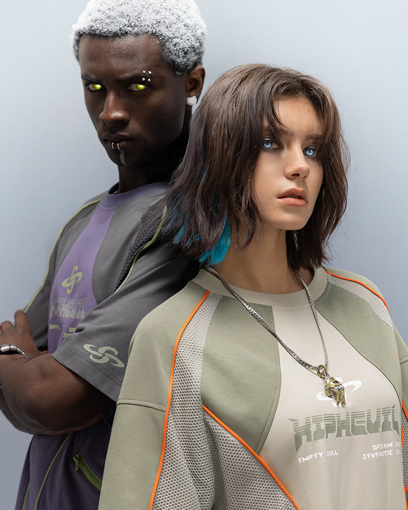 Cyberpunk Grid Dreamweave Quick-Dry T-Shirt