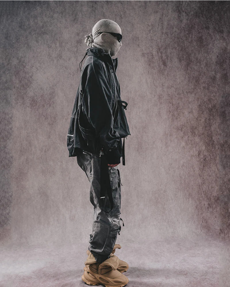 Post-Apocalyptic Vintage Dual Layers Multi-Pocket Jacket