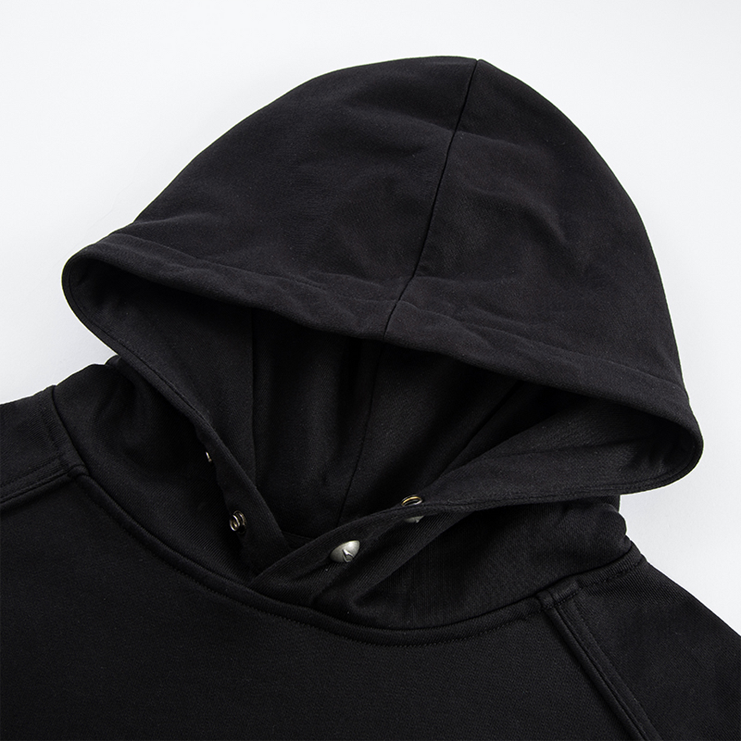 Essential Metal Badge Snap Hoodie