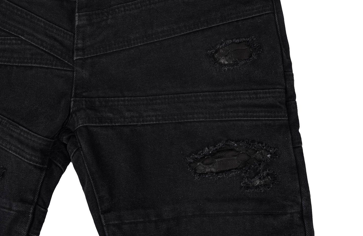 Serpent Skin Distressed Jeans