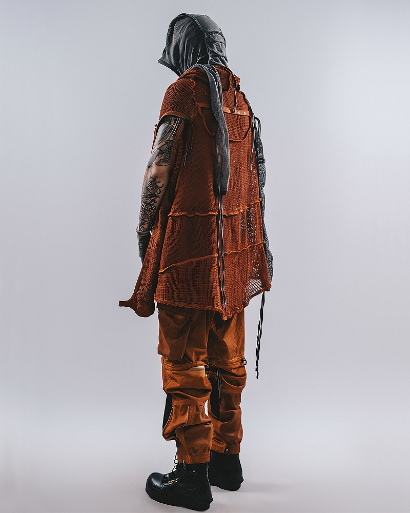 Wasteland Transformable Geometric Mesh Coat