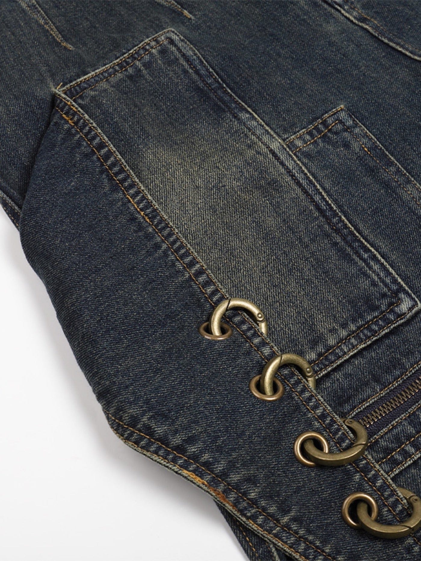 Scimitar Rings Deconstructed Denim Cargo