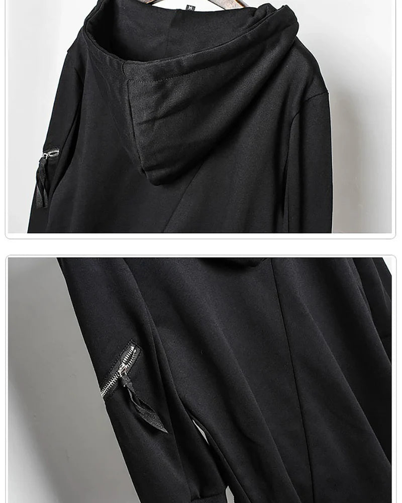 Japanese Techwear Zipper Hooded Jacket