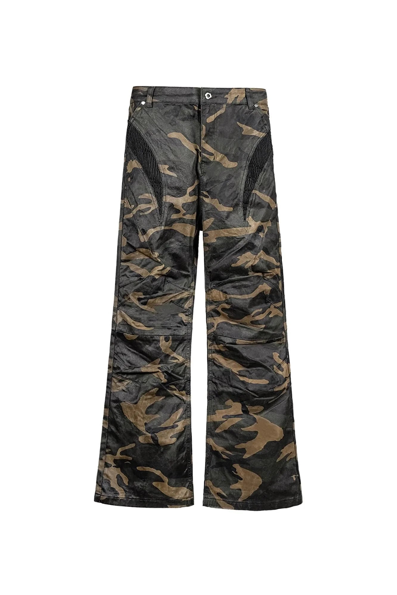 Camo Deconstructed Fang-Paneled Pants