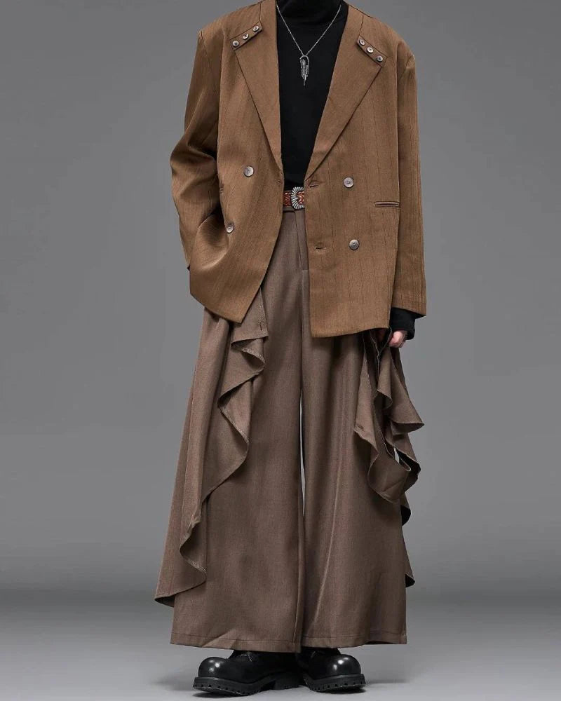 Modern Japanese Wide Leg Vintage Hakama Pants