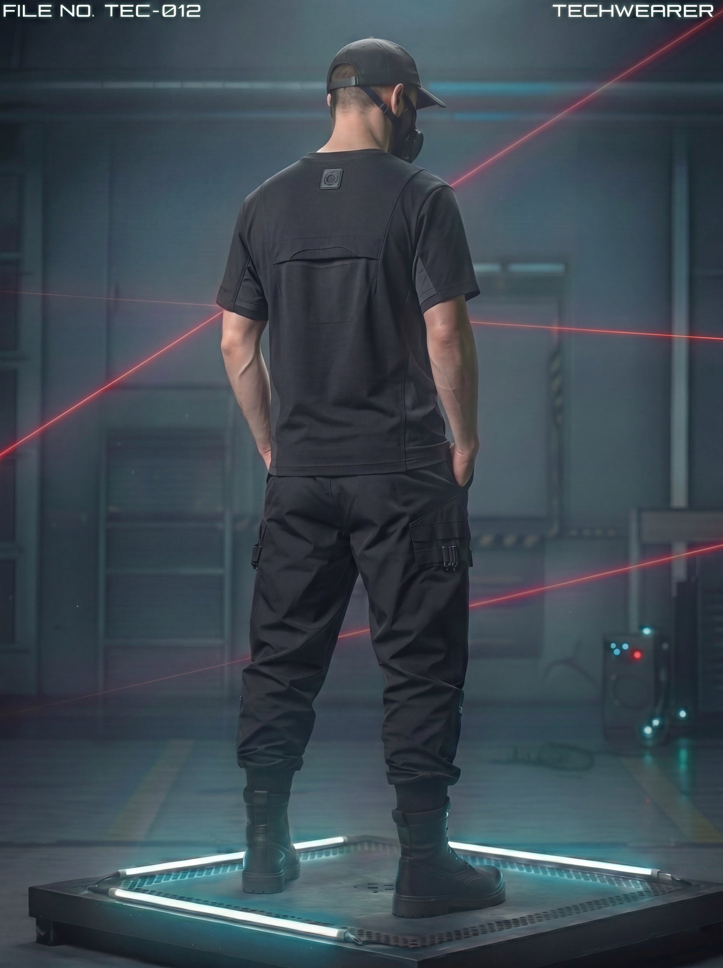 TEC-012｜Cyberpunk Tactical Techwear Set Top / Bottom