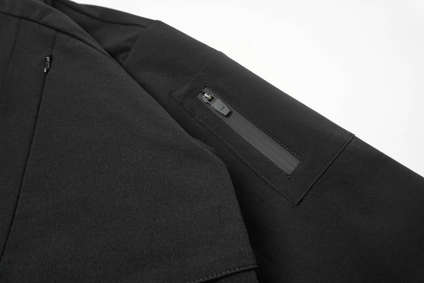 Double-Layer Multi-Pocket Stand Collar Jacket