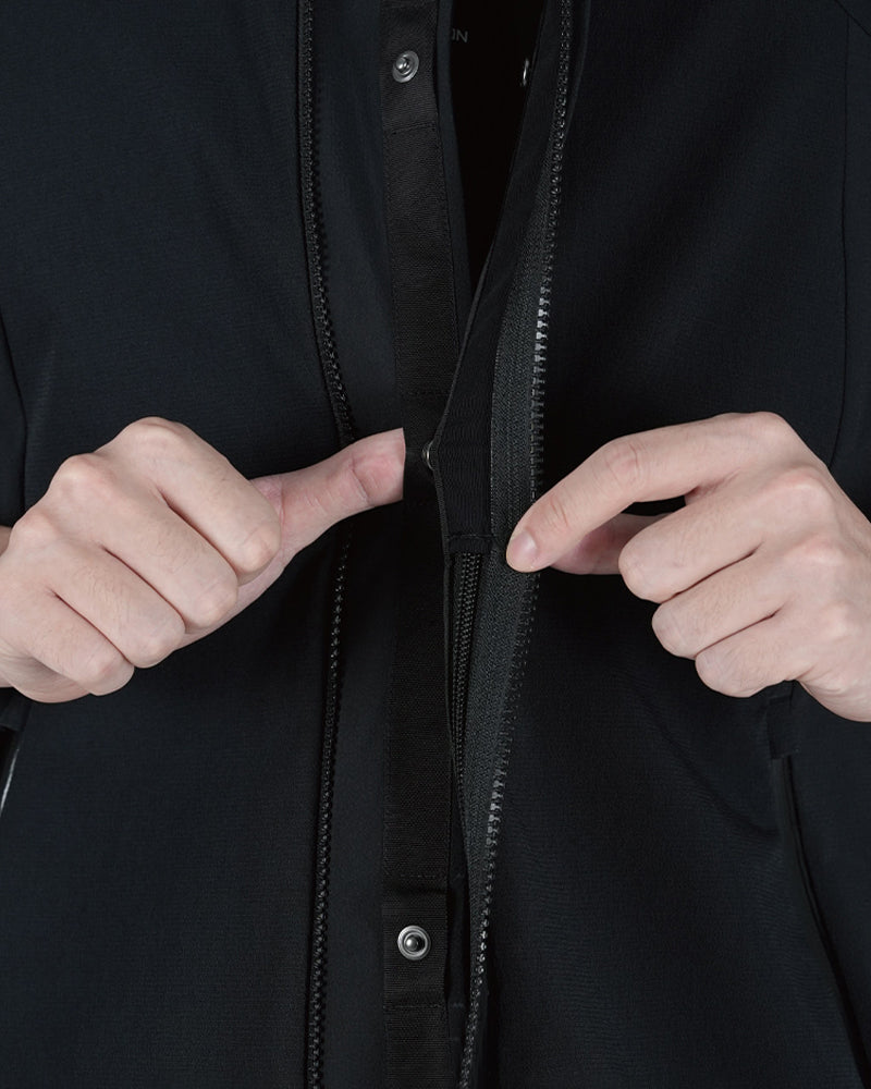 Magnetic Quick-Release Collar Zip Techwear Short-Sleeve Jacket