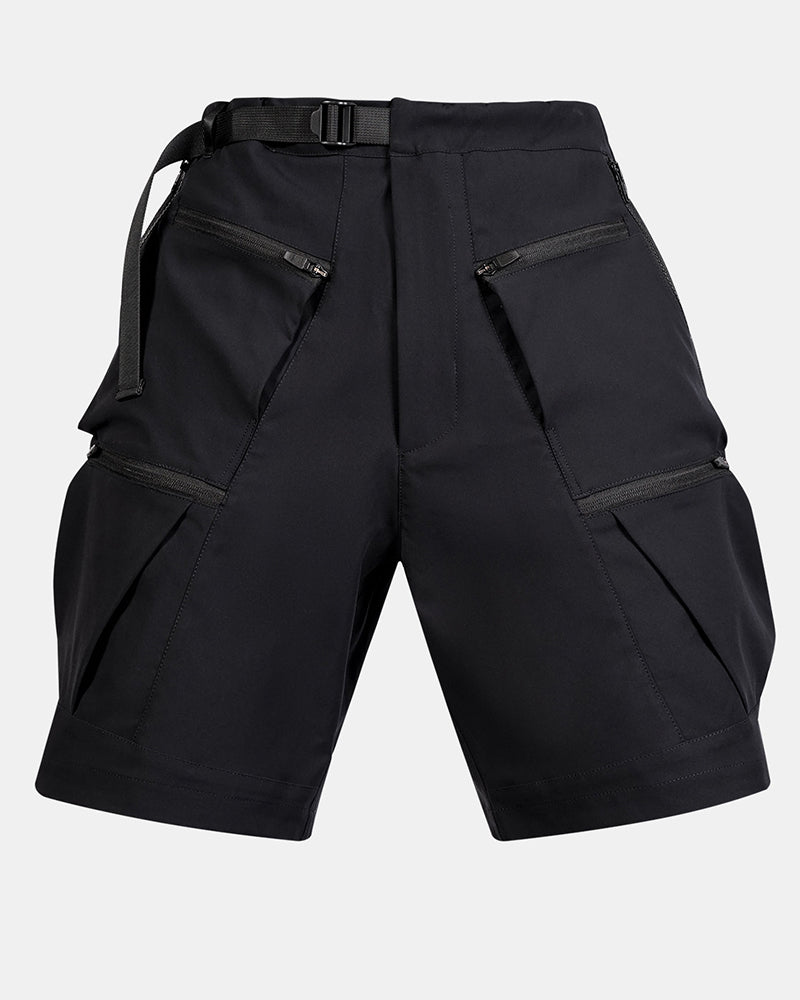 Multi-Pocket Water-Repellent Techwear Cargo Shorts