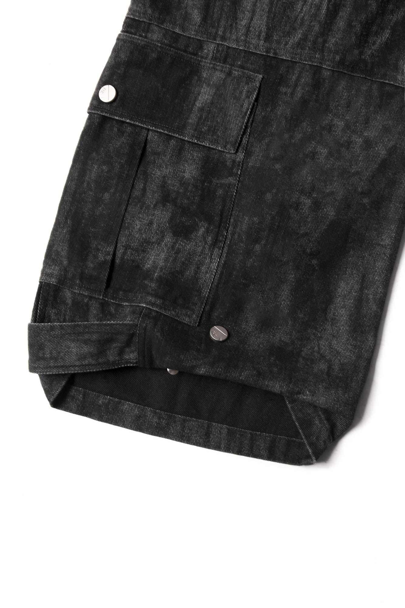 Tie-Dye Multi-Pocket Pleated Straps Cargo