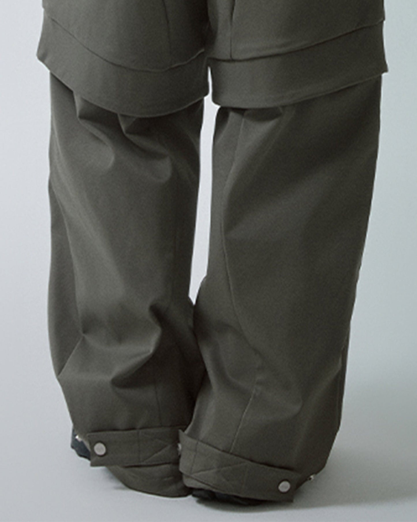 Modern Deconstructed Double-Knee Rivet Pants
